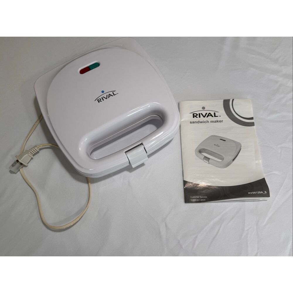 Rival Sandwich Maker RVS6128A_S/White